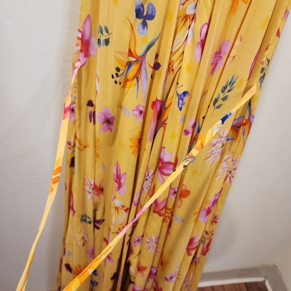 Floral Yellow Jumpsuit - Picture 8 of 12